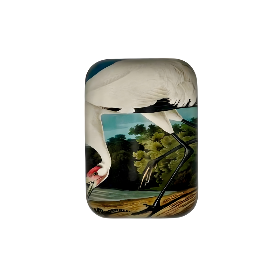 Vintage heron glass paperweight rectangular shape at Mood By DMJ Lafayette Louisiana