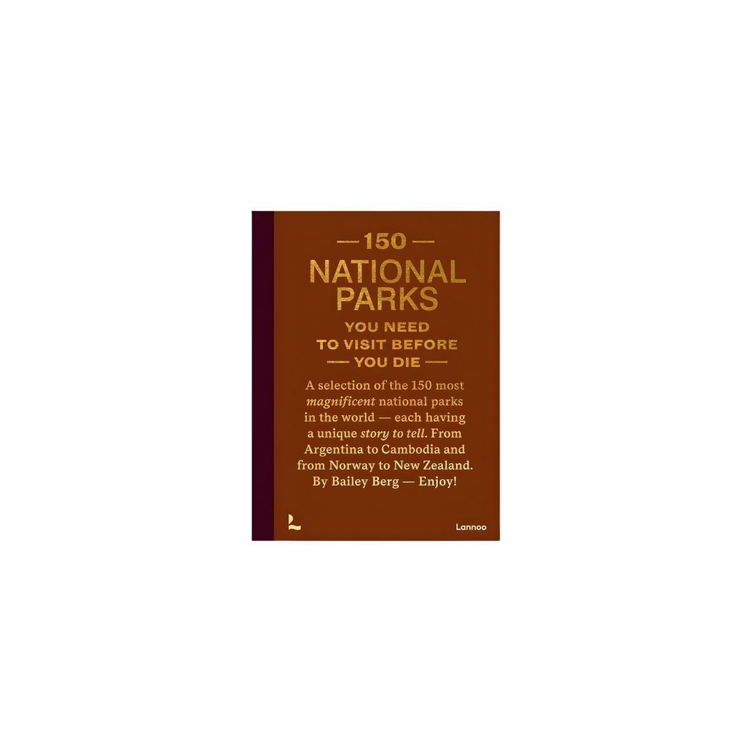 150 National Parks You Need to Visit Before You Die hardback book displayed at Mood by DMJ in Lafayette Louisiana