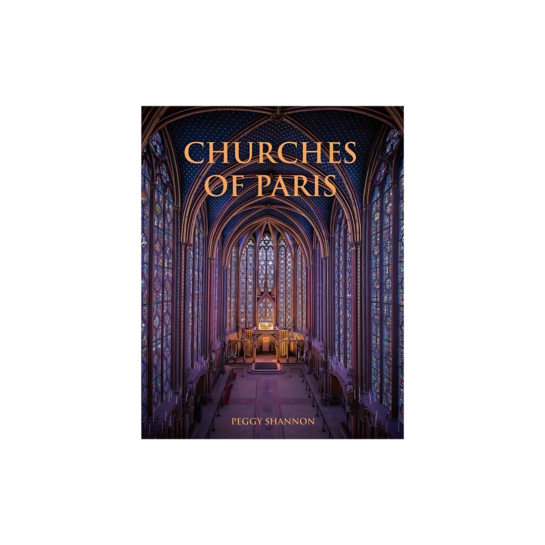 Churches of Paris hardback architecture book displayed at Mood by DMJ in Lafayette Louisiana