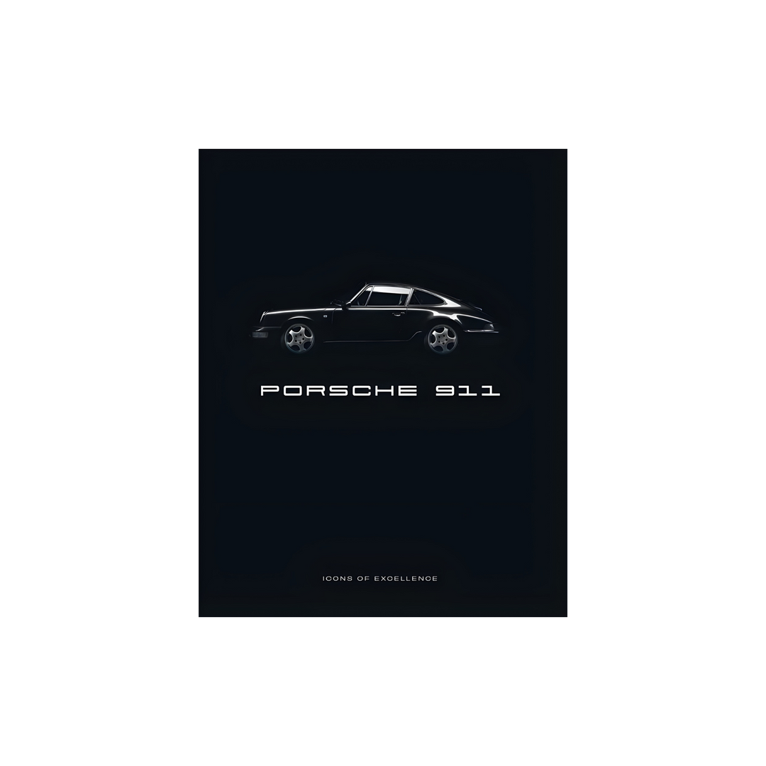 Porsche 911 Icons of Excellence hardback book displayed at Mood by DMJ in Lafayette Louisiana
