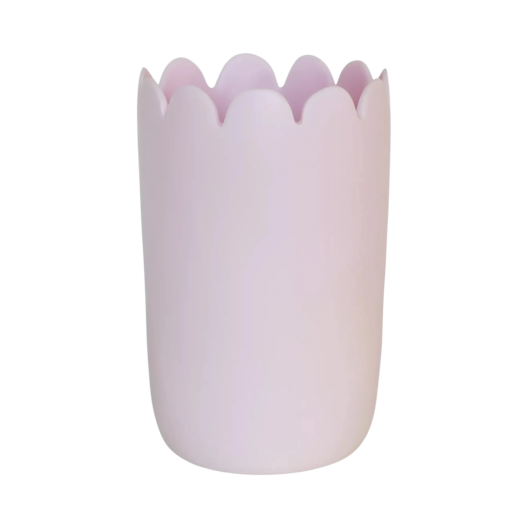 Mood by DMJ in Lafayette, LA – TF Design Fleur Collection resin bowl, tray, and vase with handmade scalloped floral edges