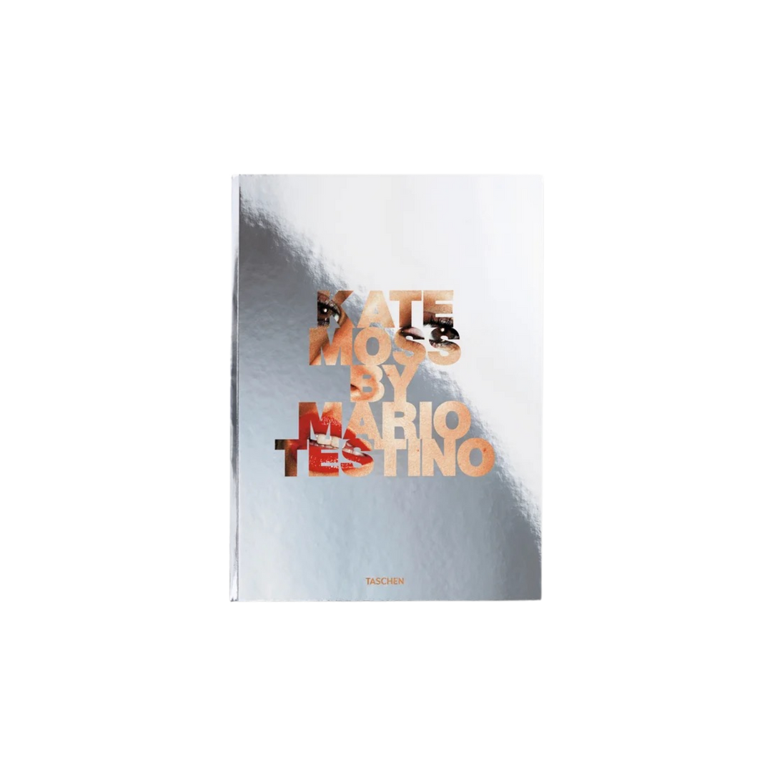Kate Moss Pocket Edition by TASCHEN, hardcover fashion photography book featuring images by Mario Testino celebrating the iconic model