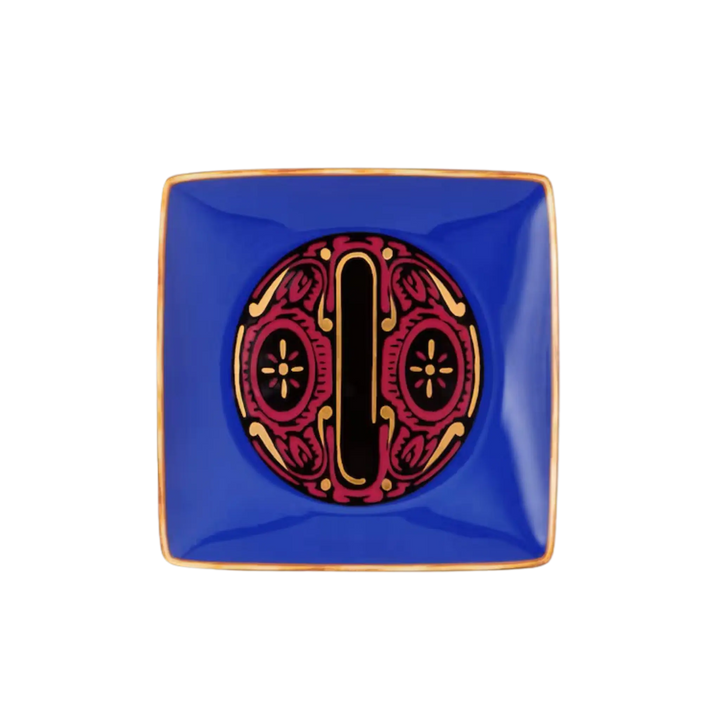 Versace Alphabet Porcelain Plate - Letter O monogram decorative dish by Rosenthal