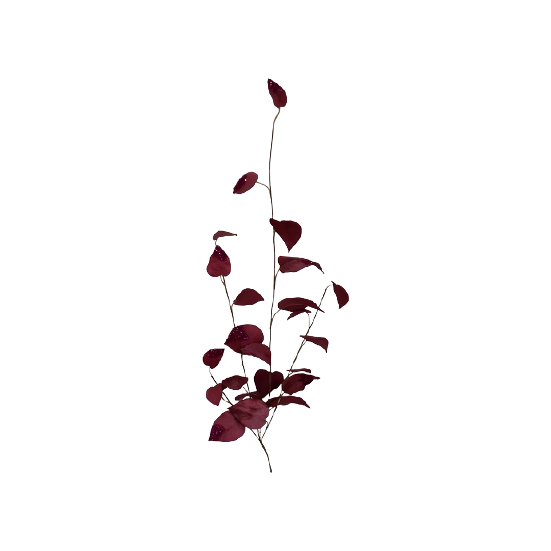 42-inch Fuchsia Glitter Ivy Stem—luxury faux foliage accent with shimmering finish for floral arrangements, holiday decorating, and home design.