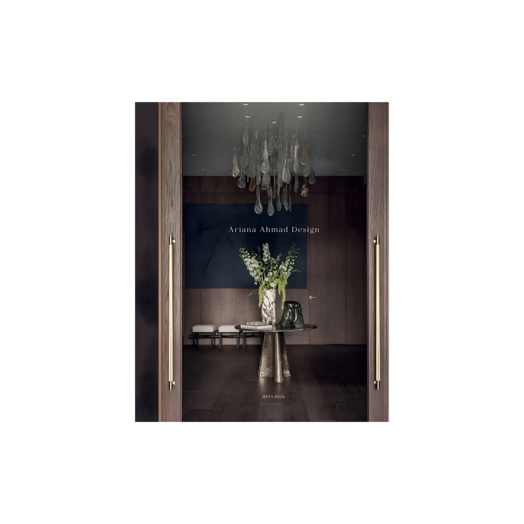 Ariana Ahmad Design hardcover by Beta-Plus, cover showing a dark entry hall with a chandelier and round table