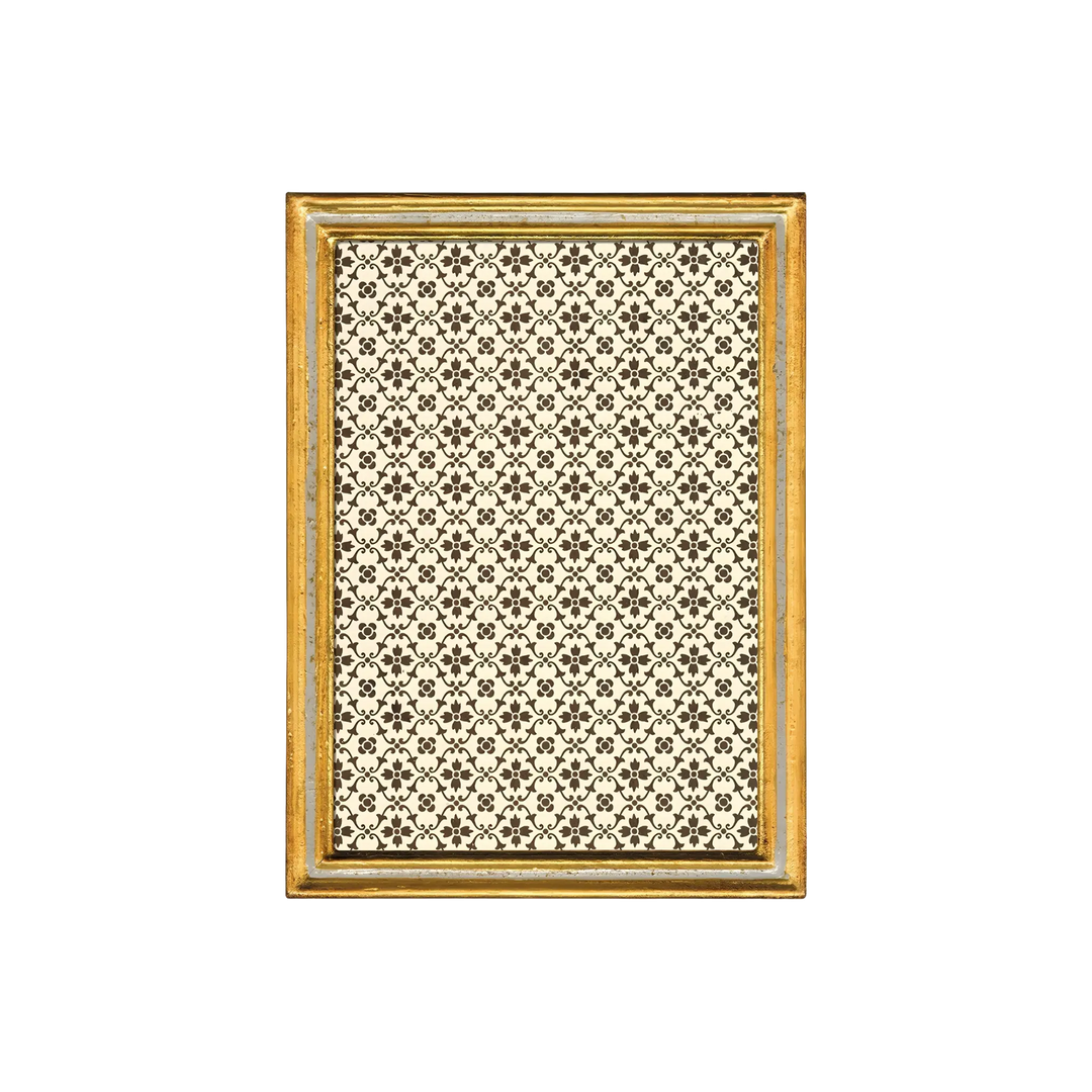 Urbino Creme Florentine Frame, 5x7 by Cavallini Papers & Co, urbino crème Florentine handmade Italian tabletop frame in 5x7 size available