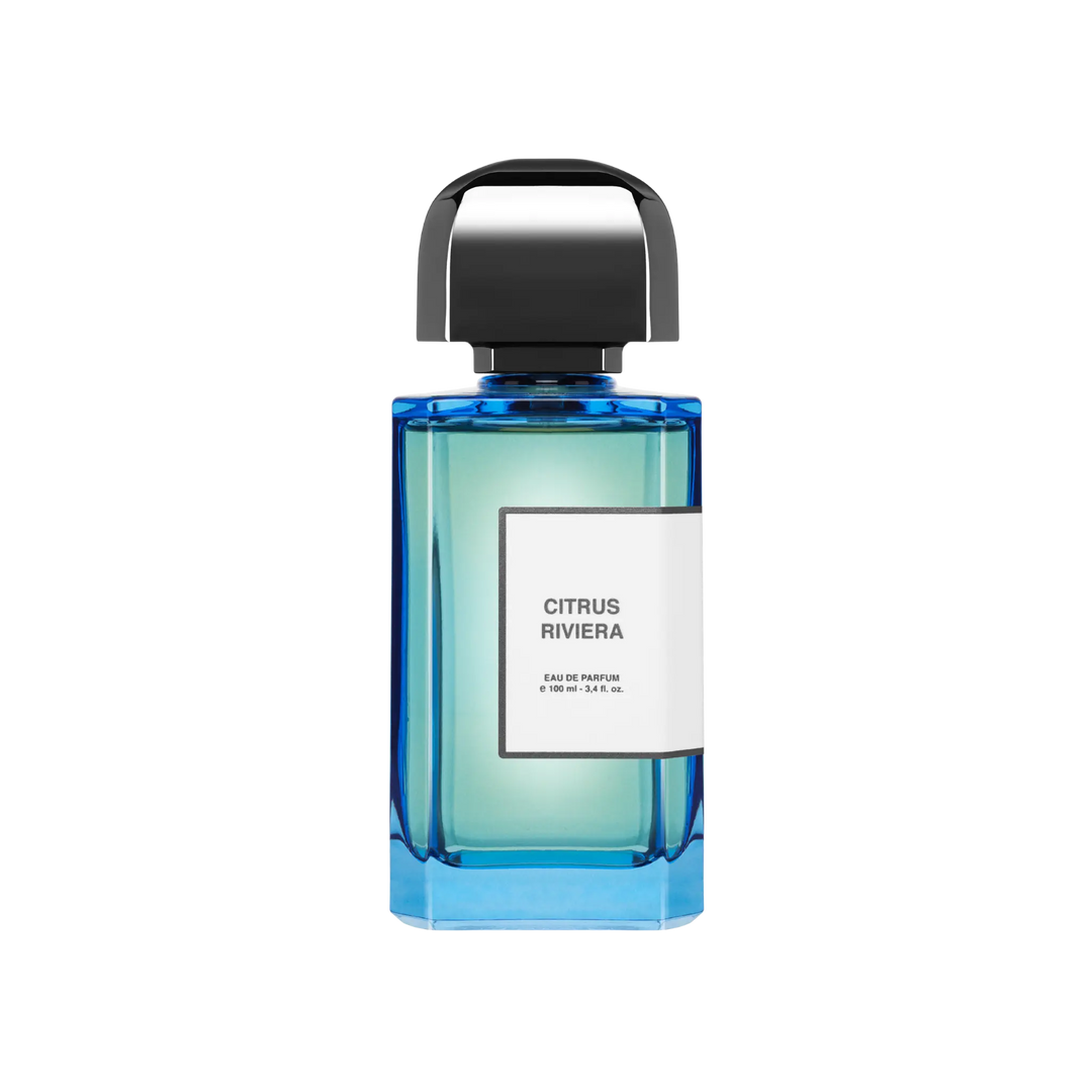 Citrus Riviera Eau de Parfum by BDK Parfums - unisex niche citrus floral woody fragrance bottle in turquoise blue