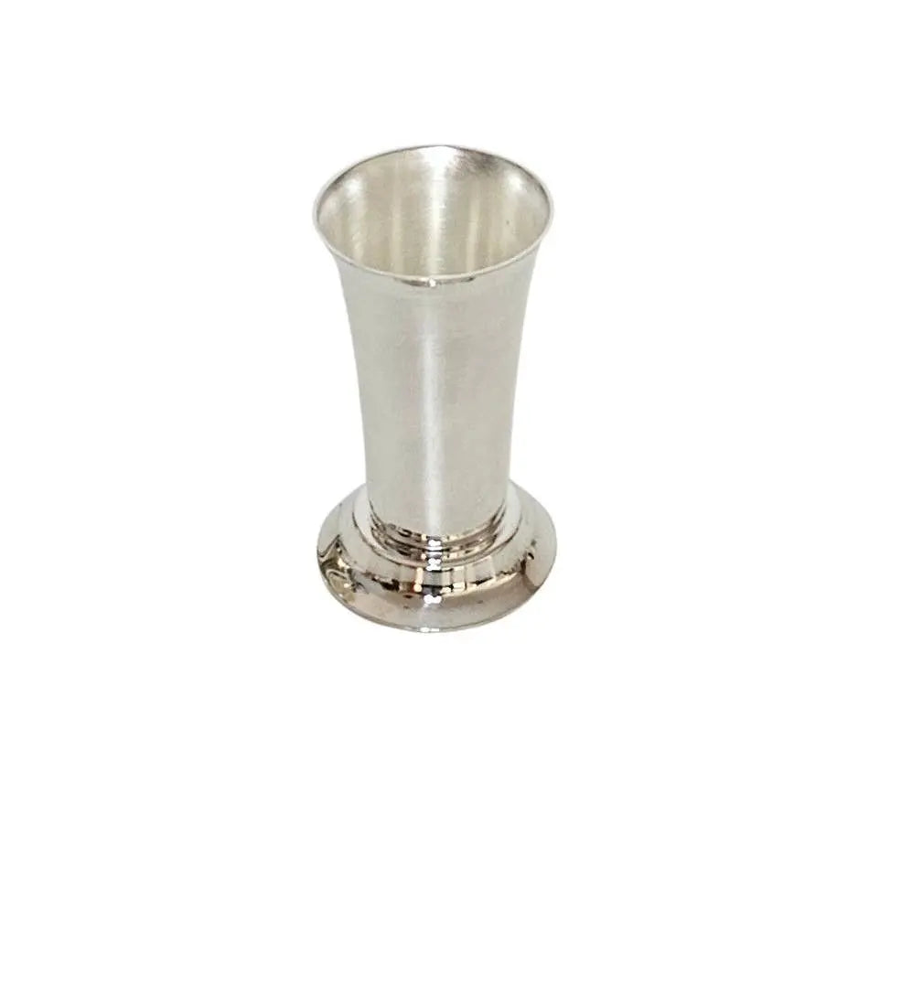 Corbell Silver Plated Julep Cup Vase, silver cup on a white background, view 4