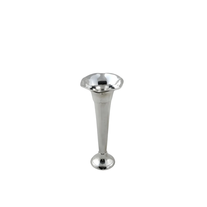 Silver plated scalloped rim vase by Corbell for floral arrangements