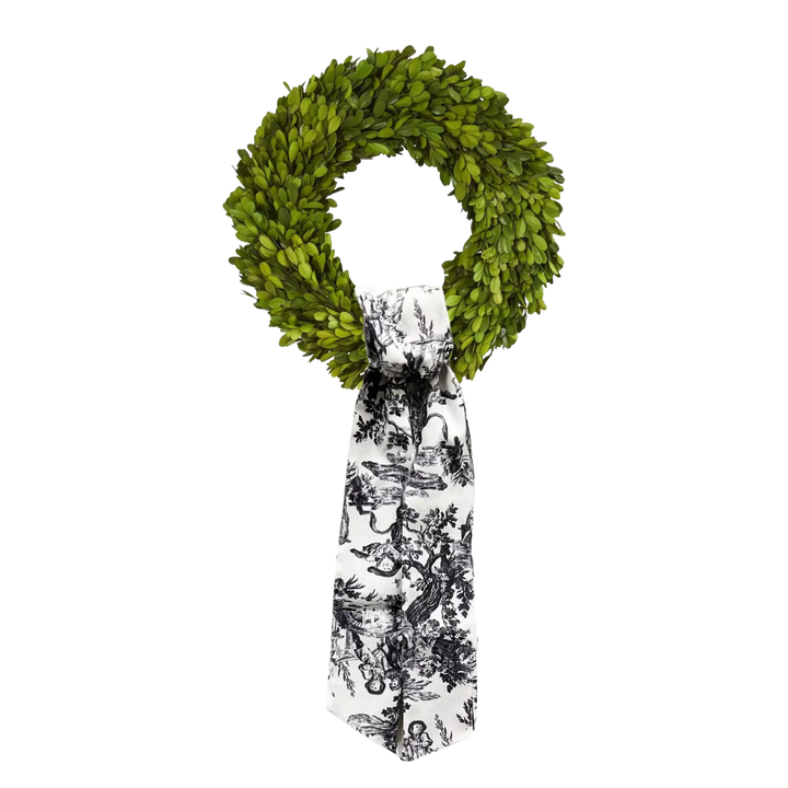 D. Stevens toile wreath sash from Mood by DMJ, canvas toile sash for wreaths, view 3
