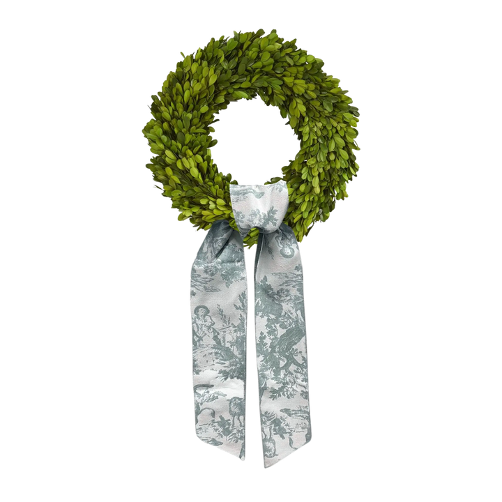 D. Stevens toile wreath sash from Mood by DMJ, canvas toile sash for wreaths