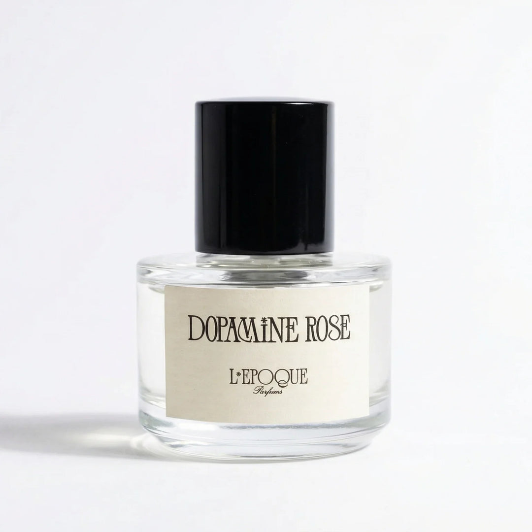 L’Epoque Dopamine Rose Extrait de Parfum 30ml bottle — niche modern rose fragrance at Mood by DMJ