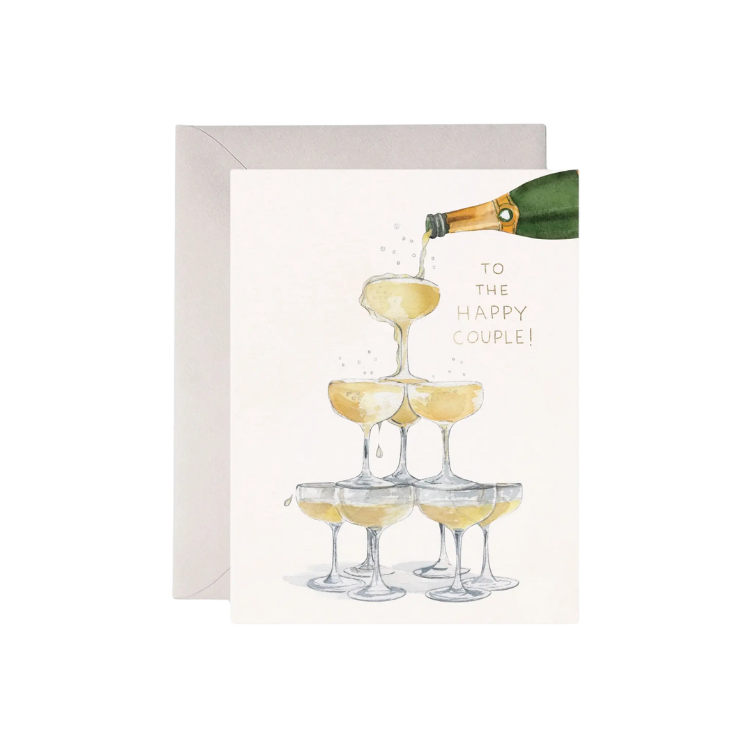 Champagne Tower, Card by E. Frances