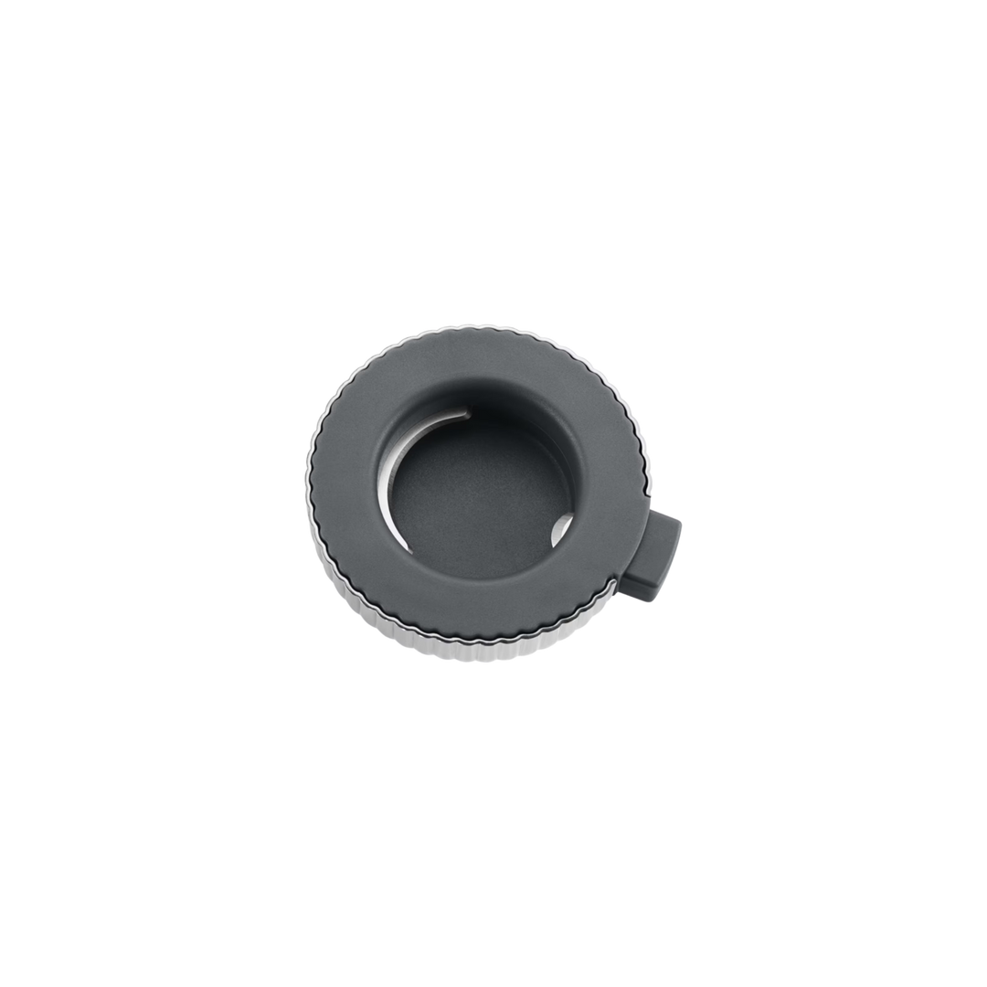 Underside of the Georg Jensen Bernadotte stainless steel wine foil cutter showing the concealed blade