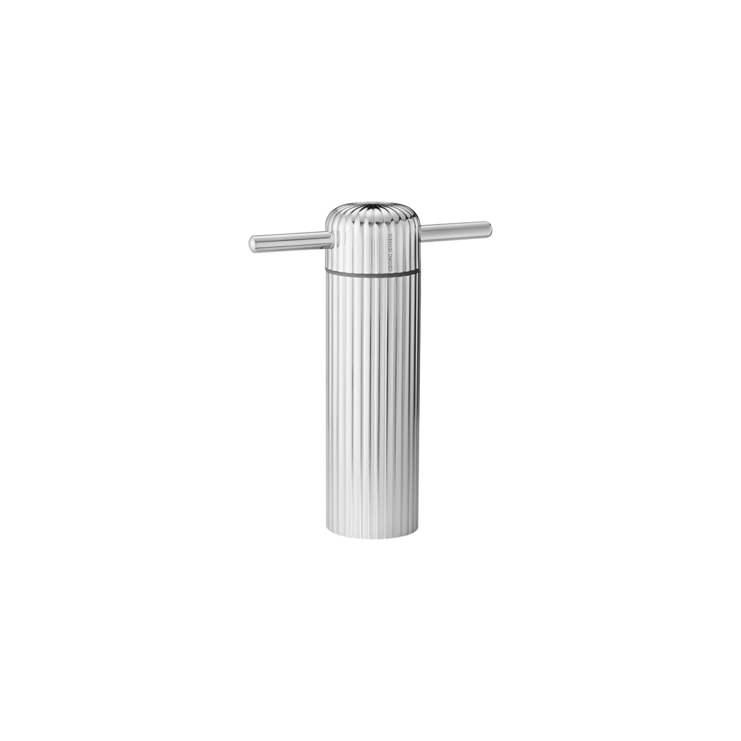 Georg Jensen Bernadotte wine opener corkscrew in ribbed mirror-polished stainless steel