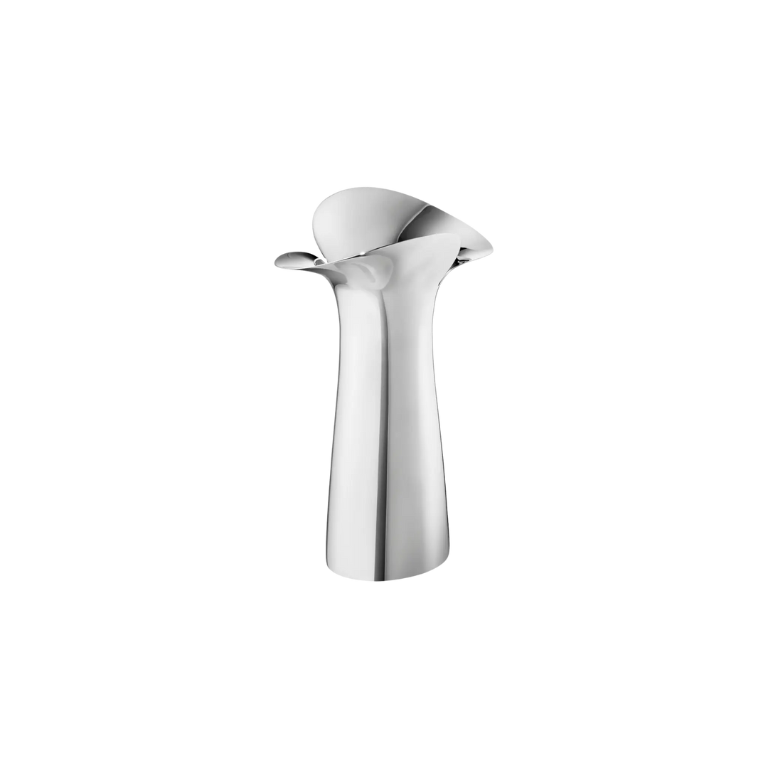 Georg Jensen Small Bloom Botanica bud vase in mirror-polished stainless steel by Helle Damkjær