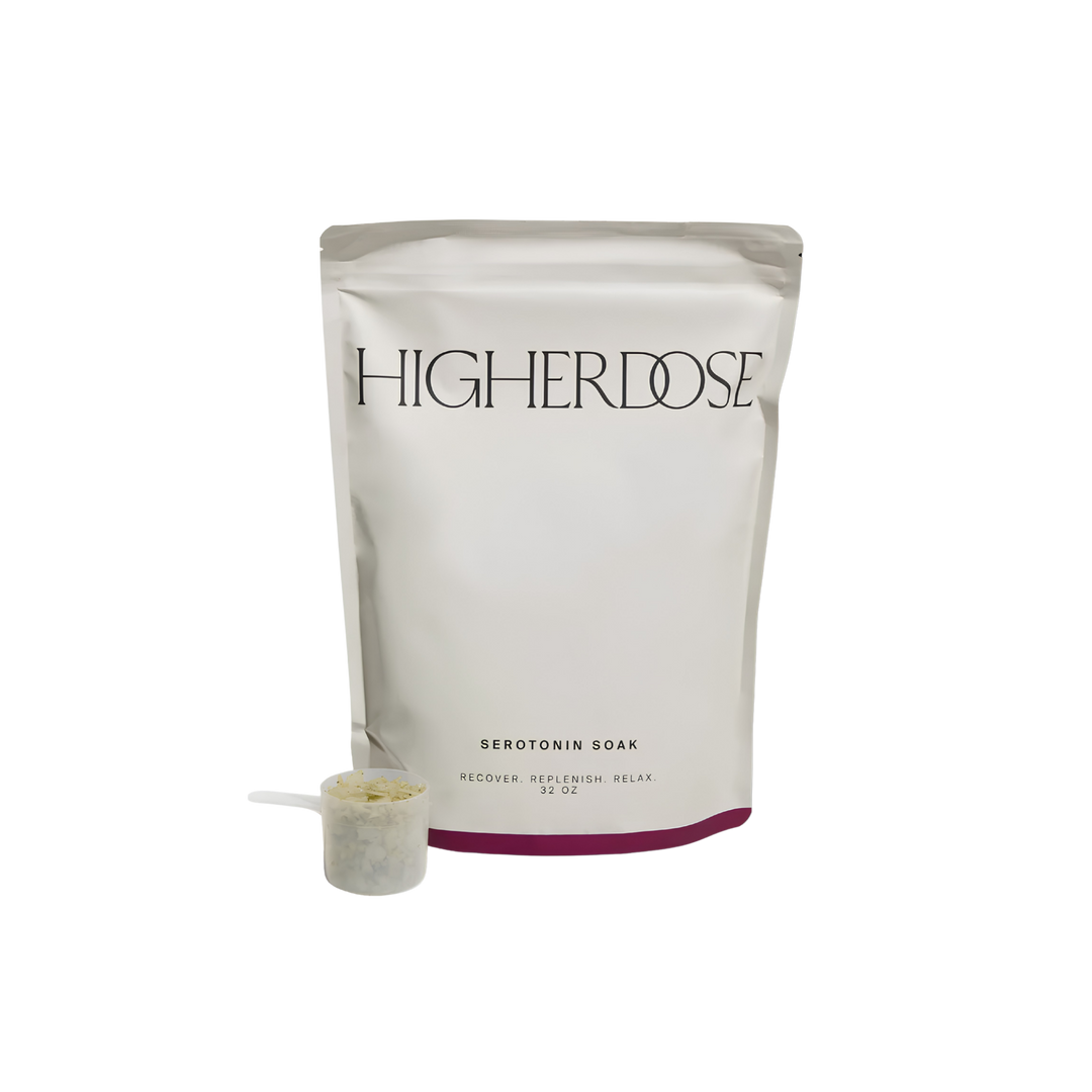 Higher Dose Serotonin Soak 32oz – Magnesium Bath Soak for Stress Relief and Relaxation by Higher Dose