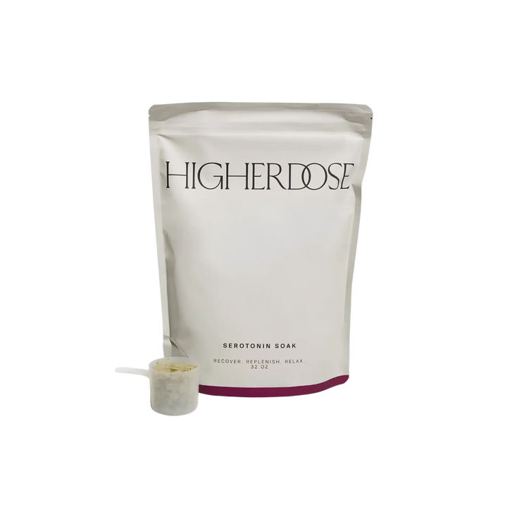 Higher Dose Serotonin Soak 32oz, Magnesium Bath Soak for Stress Relief and Relaxation by Higher Dose