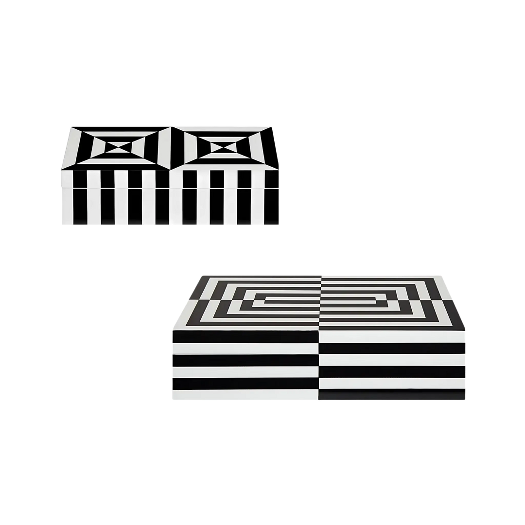 Op Art Lacquer Box by Jonathan Adler