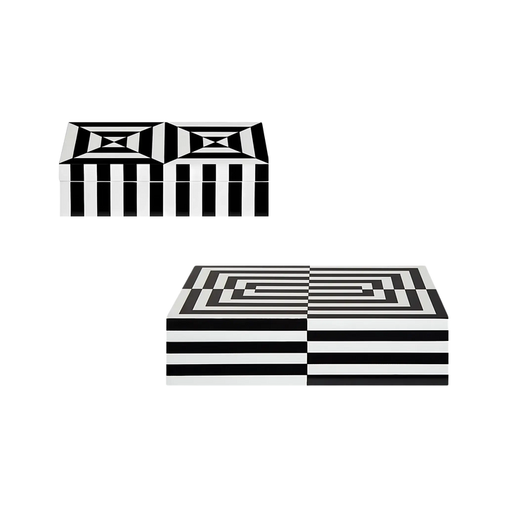 Op Art Lacquer Box by Jonathan Adler