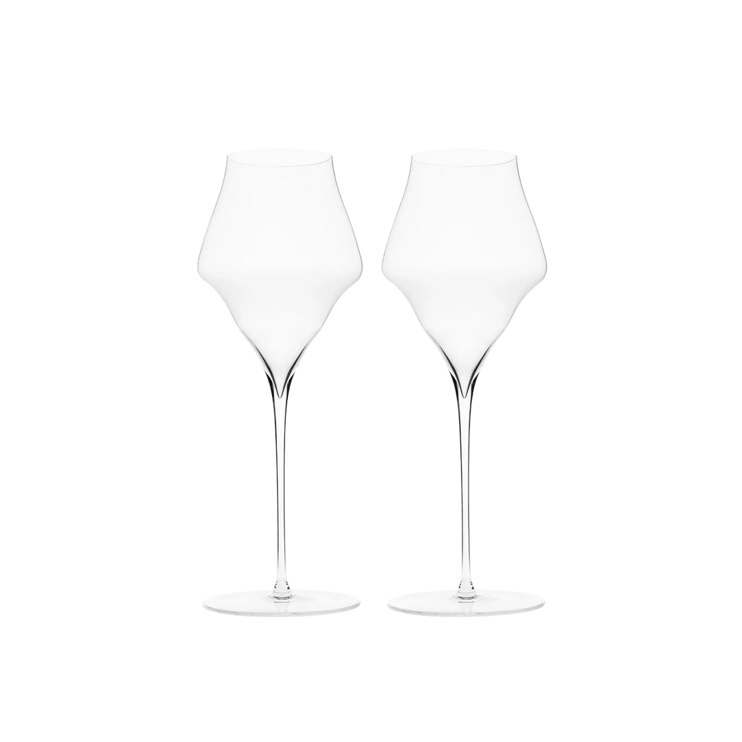 Josephine No.4, Champagne Glasses (Set of 2) by Josephine Hutte, set of short stem slender drinking glass filled Mood 2025