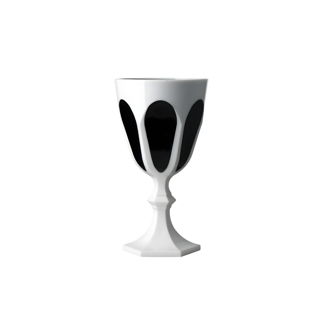 Mario Luca Giusti Palm Beach acrylic stemware in two-tone finishes at Mood by DMJ Lafayette Louisiana