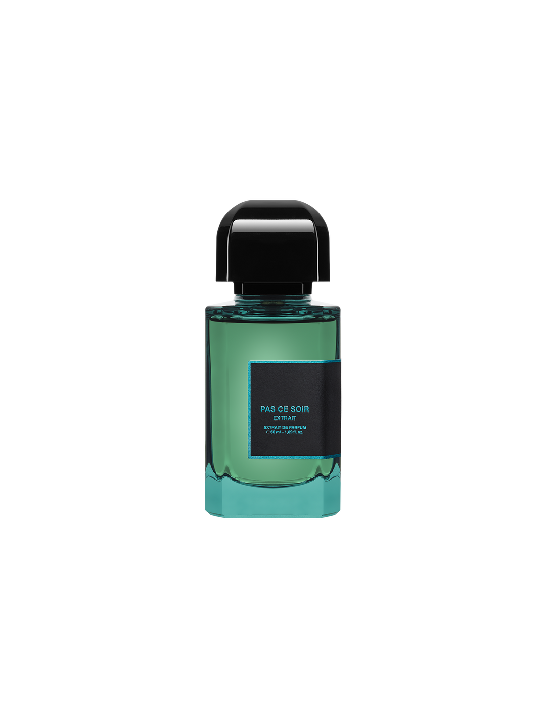 Pas Ce Soir Extrait by BDK Parfums, 50 ml extrait de parfum bottle in green glass with black cap