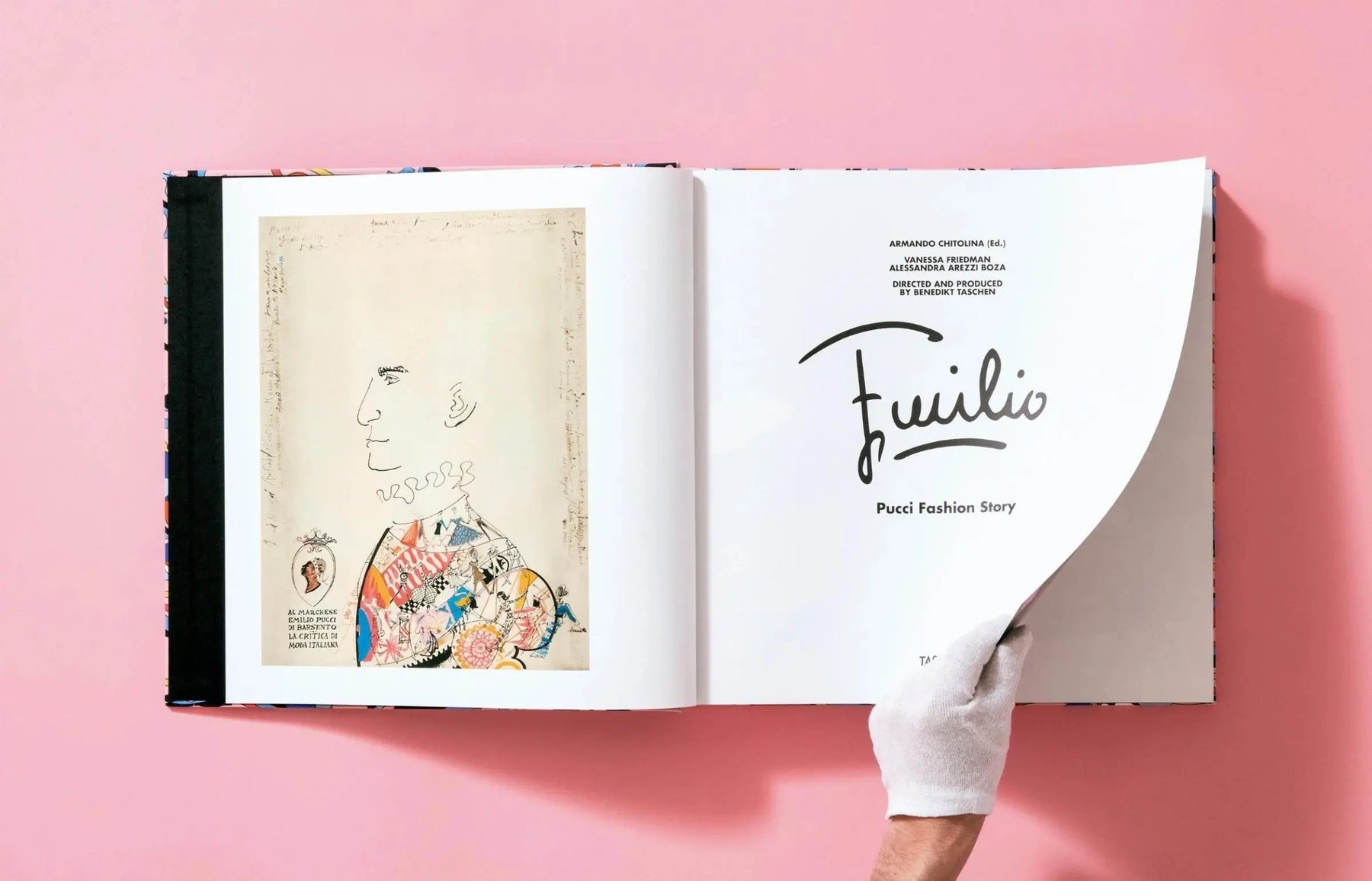 洋書 Pucci Pucci XL by Taschen | Black and Turquoise Fabric Cover