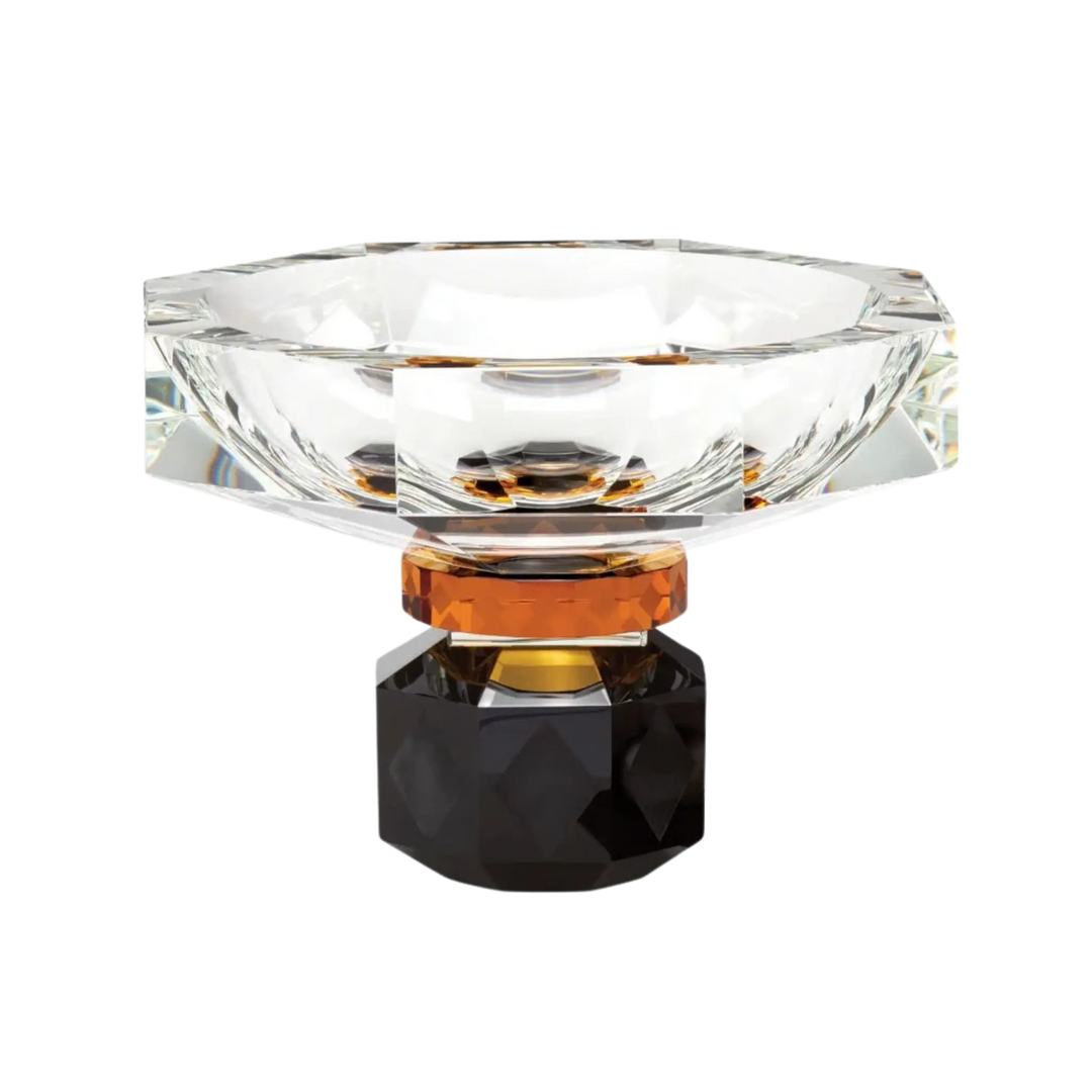 Arizona Bowl by Reflections Copenhagen featuring geometric hand-cut crystal design with faceted detailing, Mood by DMJ Lafayette, LA