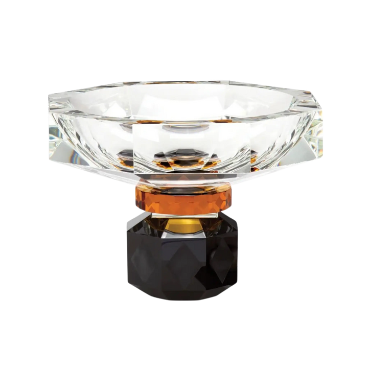 Arizona Bowl by Reflections Copenhagen featuring geometric hand-cut crystal design with faceted detailing, Mood by DMJ Lafayette, LA