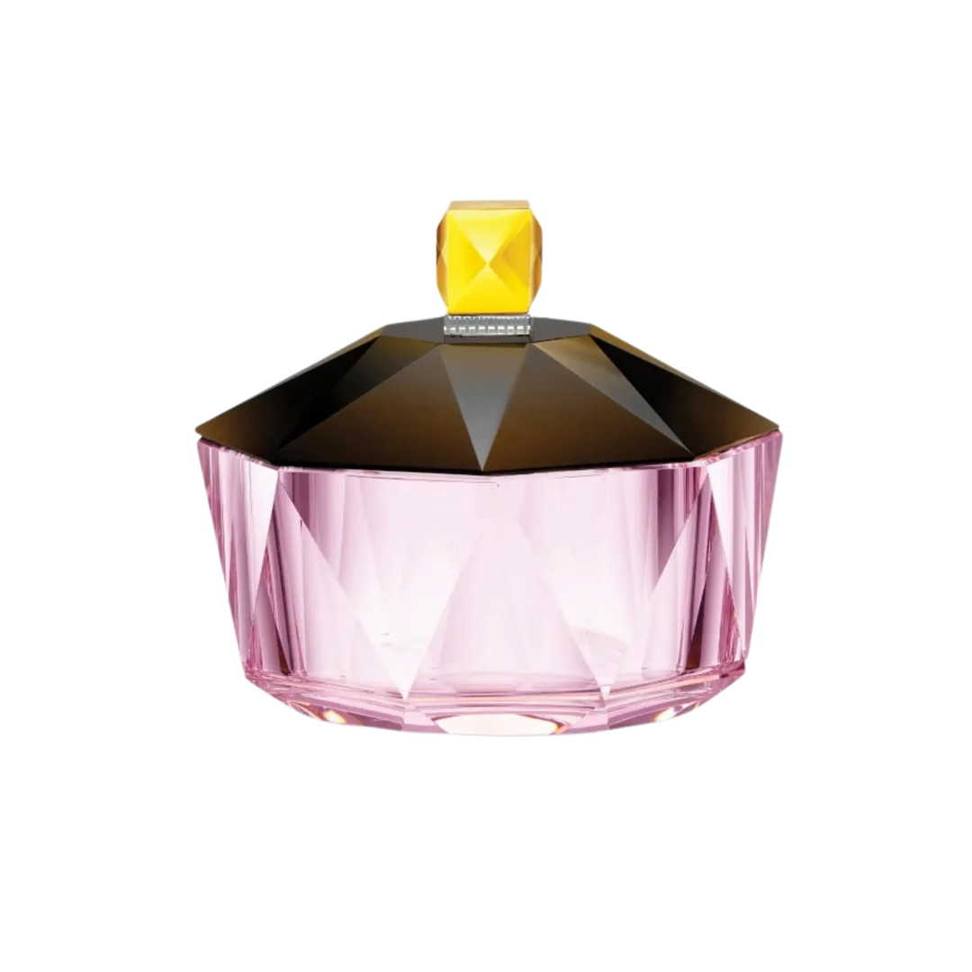 New Haven Basin by Reflections Copenhagen, pink Reflections Copenhagen New Haven Dish crystal lidded decorative bowl with a faceted Art, view 2