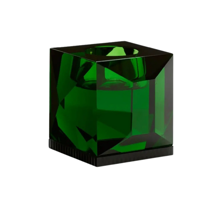 Ophelia Tealight Holder by Reflections Copenhagen, ophelia Tea-Light Holder by Reflections Copenhagen in hand-cut crystal with colored, view 2