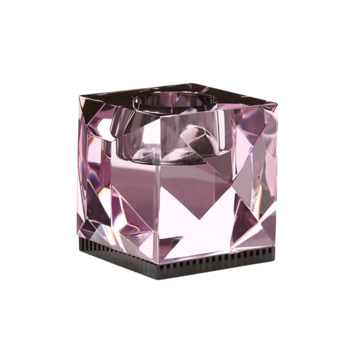 Ophelia Tealight Holder by Reflections Copenhagen, ophelia Tea-Light Holder by Reflections Copenhagen in hand-cut crystal with colored, view 3