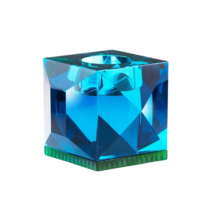 Ophelia Tealight Holder by Reflections Copenhagen, ophelia Crystal candle holder blue Mood 2025, view 6