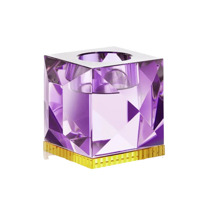 Ophelia Tealight Holder by Reflections Copenhagen, ophelia Crystal candle holder lilac Mood 2025, view 7