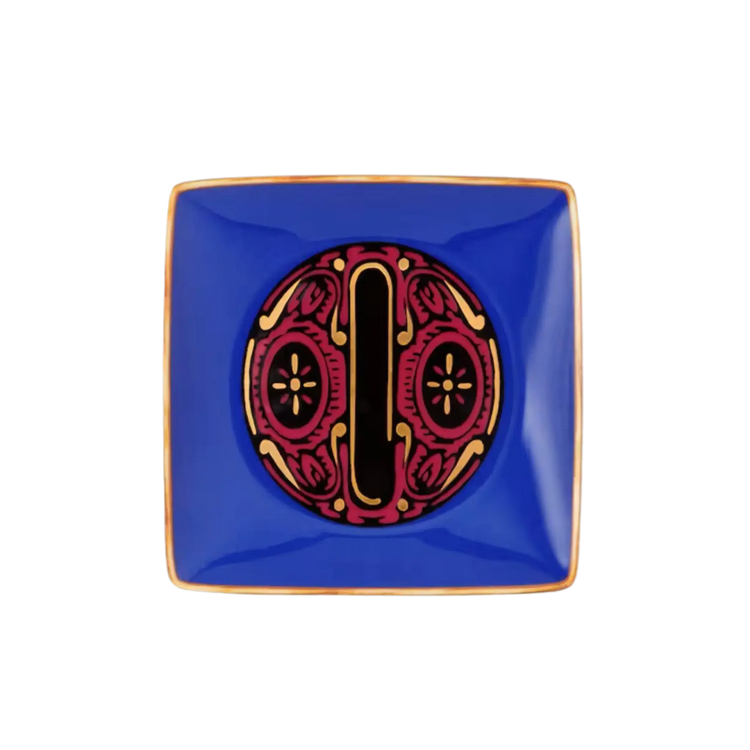 Versace Alphabet Porcelain Plate - Letter O monogram decorative dish by Rosenthal
