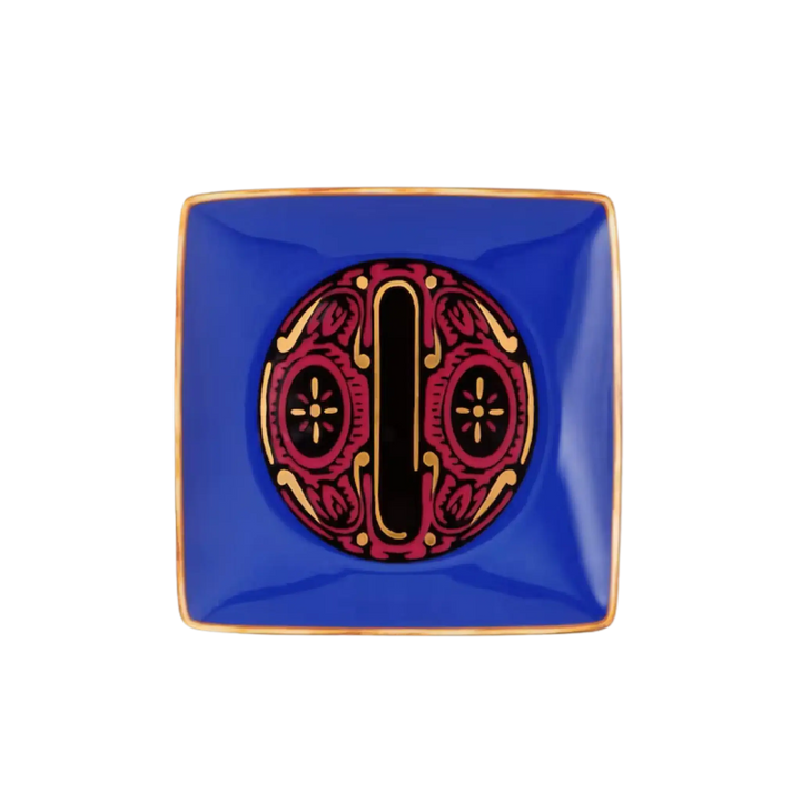 Versace Alphabet Porcelain Plate - Letter O monogram decorative dish by Rosenthal