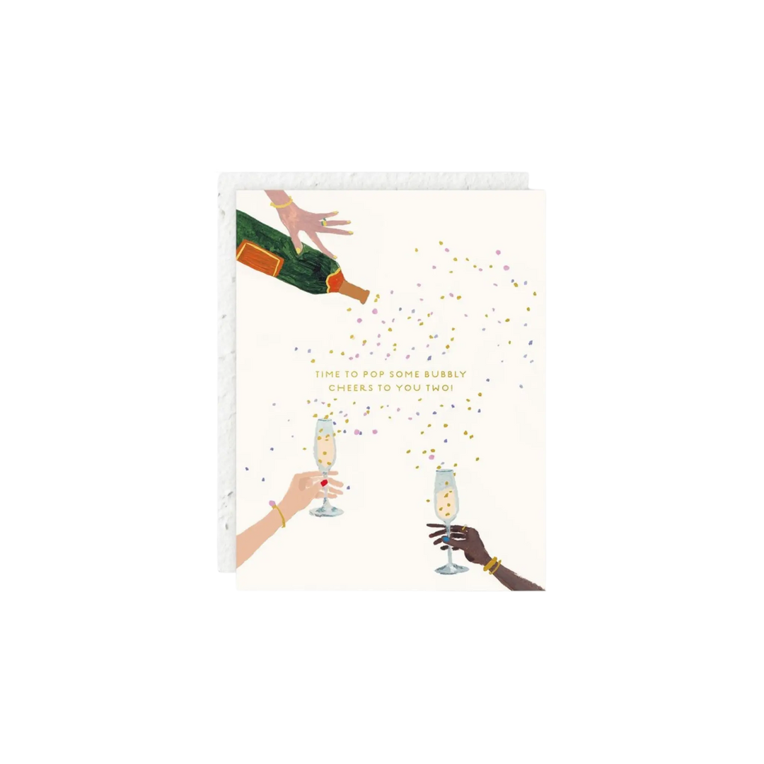 Time To Pop Some Bubbly Mini Card by Seedlings