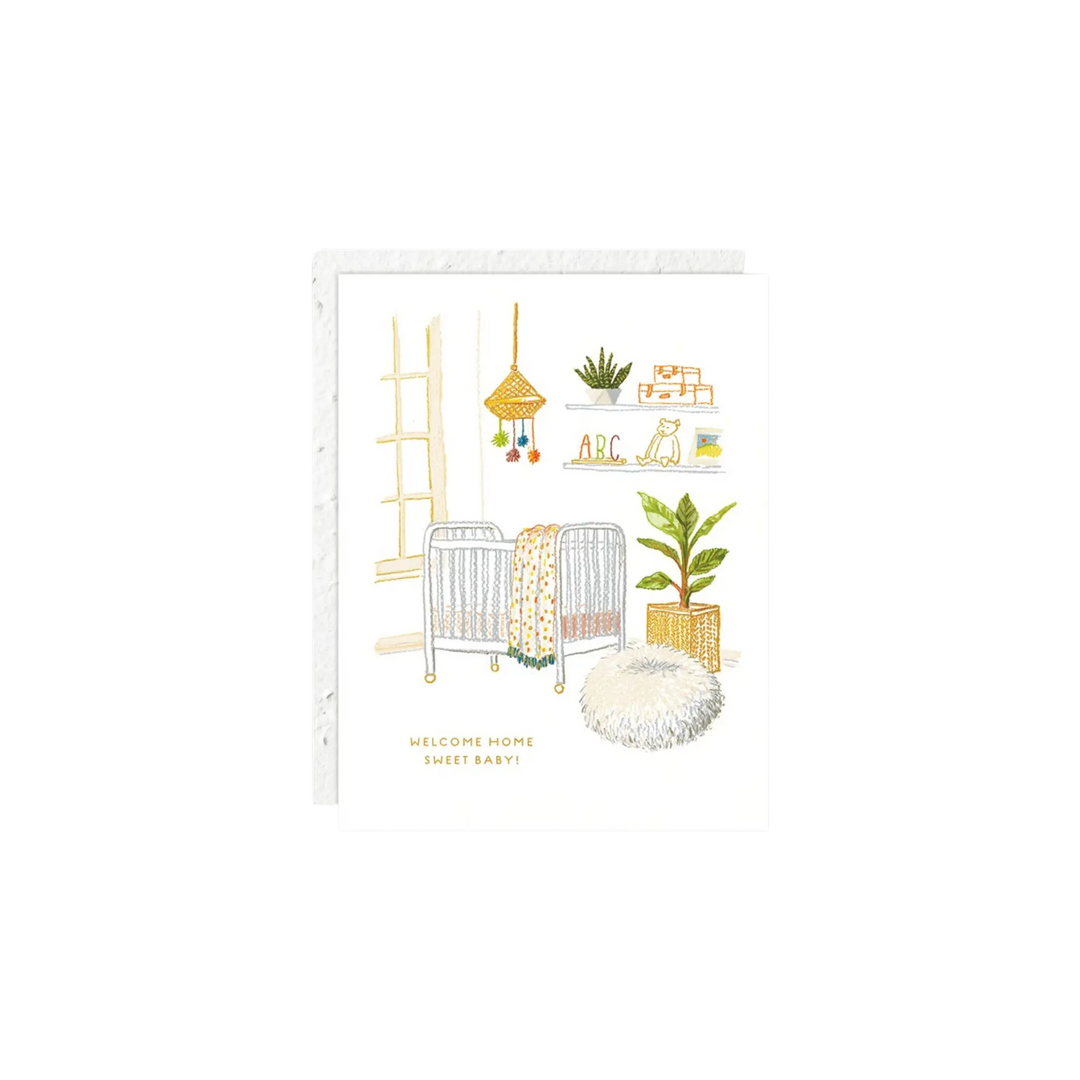 Welcome Home Baby Card by Seedlings