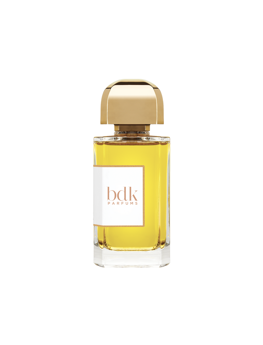 Tabac Rose Eau de Parfum by BDK Parfums - back view of bottle with bdk Parfums label