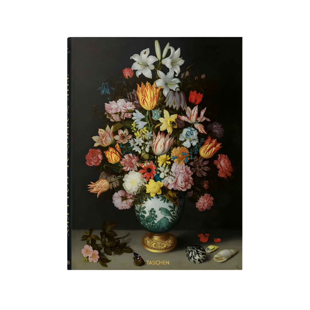 The National Gallery: Paintings, People, Portraits, Taschen hardcover with a floral still life painting on a dark cover