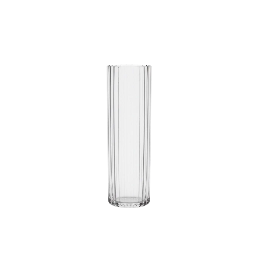 Vega Vertical Ribbed Glass Vase from Mood by DMJ