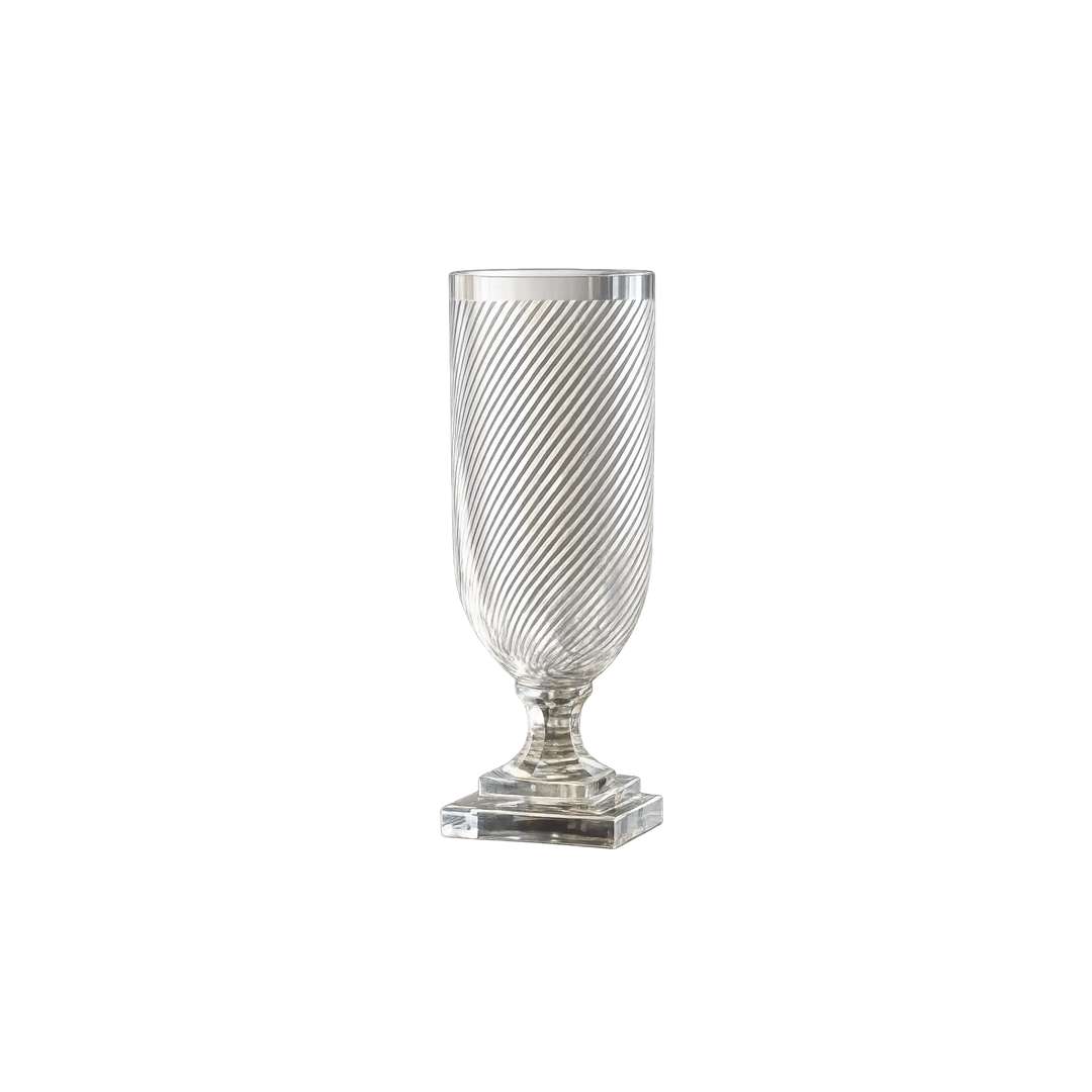 Cut Glass Taper Candle Hurricane by Zodax